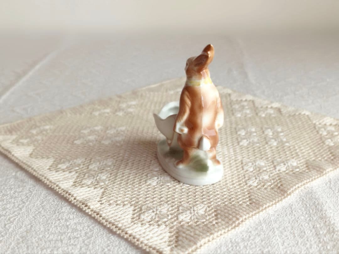 * pottery rabbit ୨୧ * お手伝い上手な ステキなうさぎさん