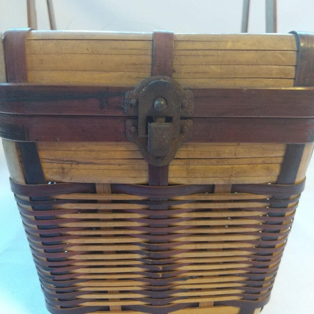 昭和レトロ   竹カゴ  ランチボックス