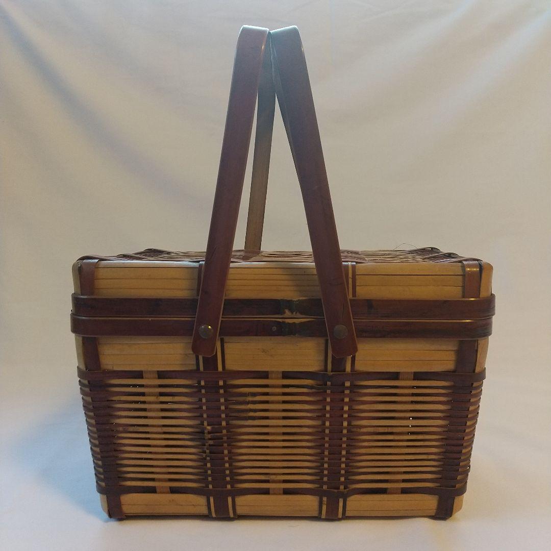 昭和レトロ   竹カゴ  ランチボックス