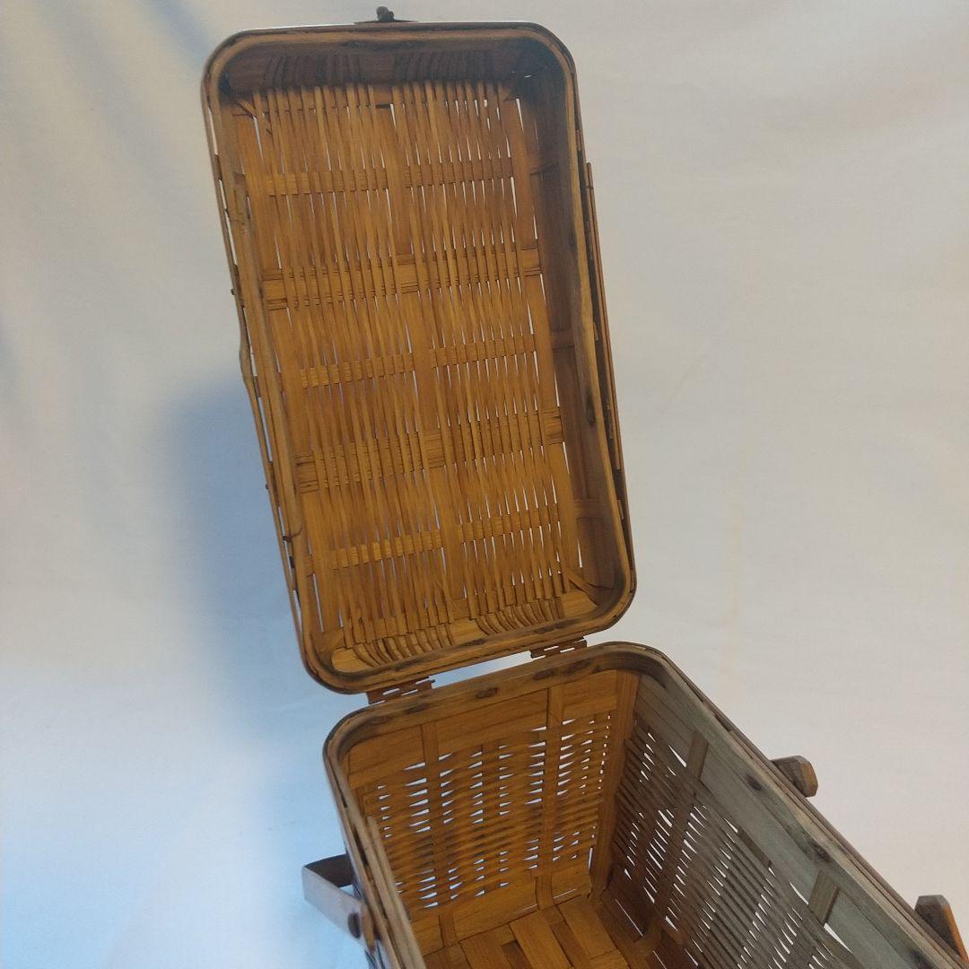昭和レトロ   竹カゴ  ランチボックス