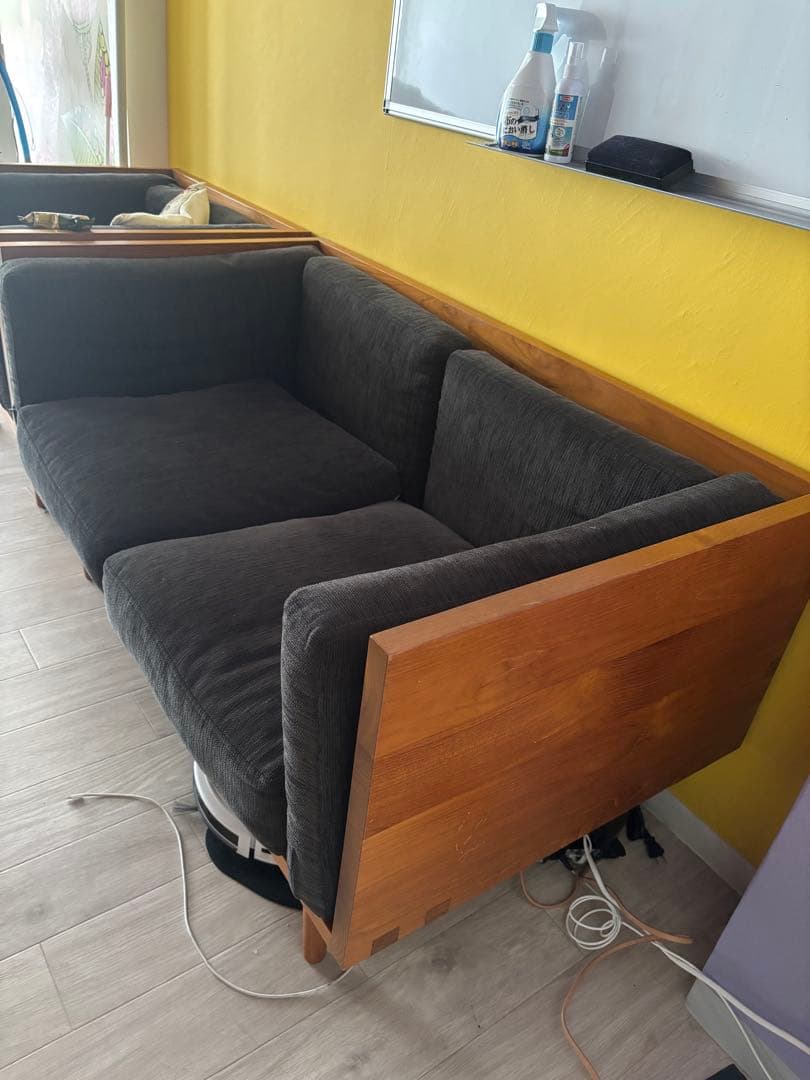 最終価格！チーク無垢材 CHLOROS 2人掛けソファ