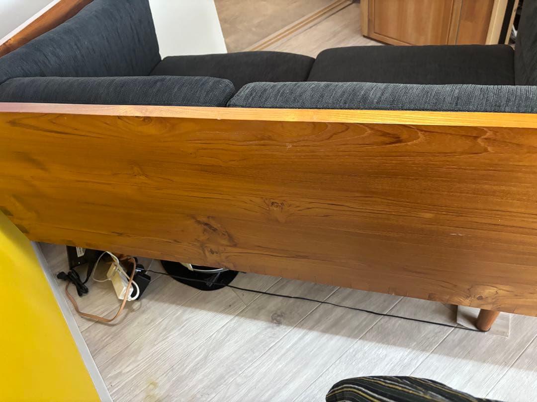 最終価格！チーク無垢材 CHLOROS 2人掛けソファ