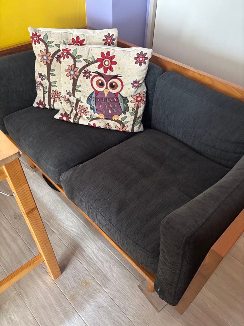 最終価格！チーク無垢材 CHLOROS 2人掛けソファ