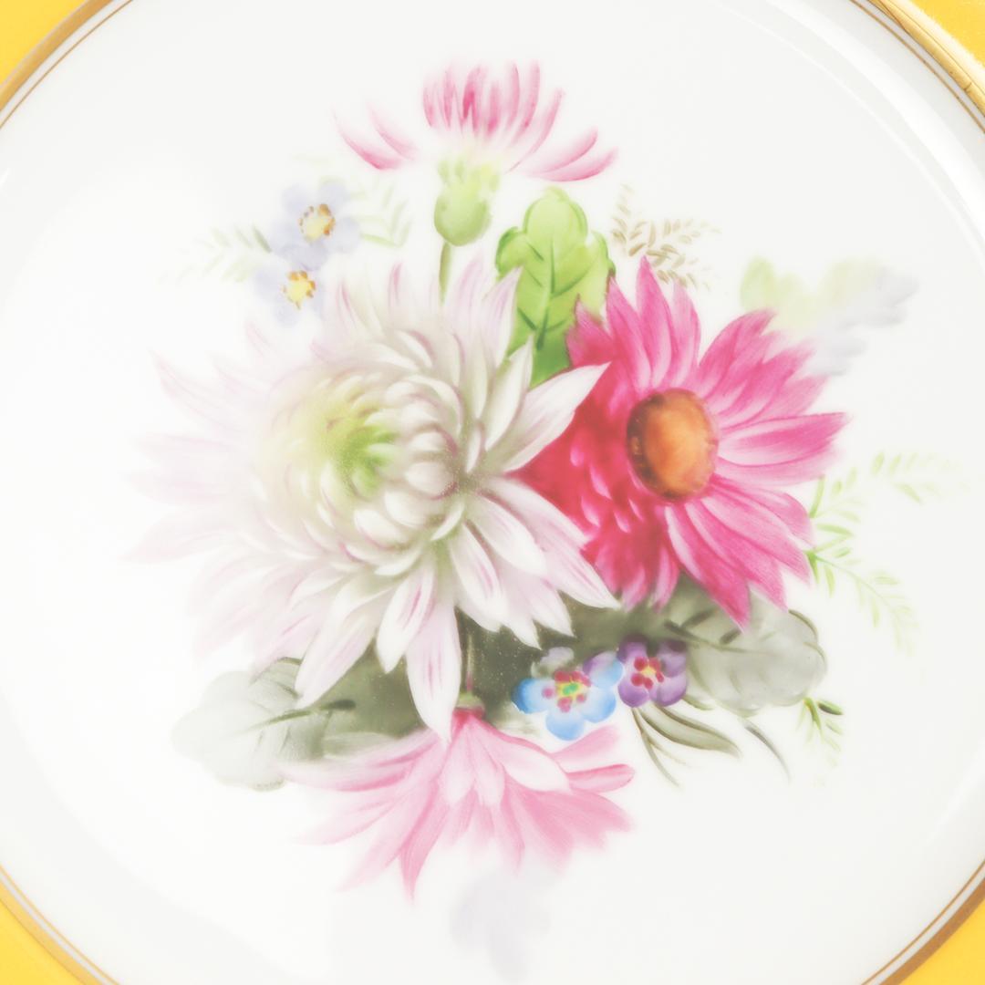 オールドノリタケ 手描き色図変りプレートセット 6枚 22cm