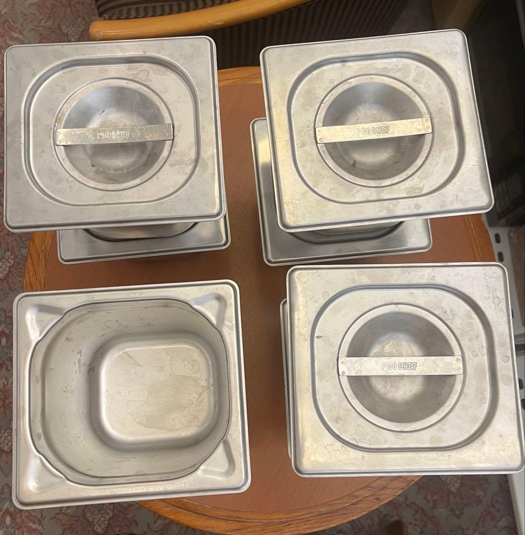 PRO CHEF GN PAN ステンレススチール 18/8 1/6x150mm