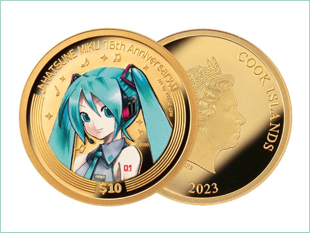 【最終】初音ミク Happy 16th Birthday 公式カラー金貨