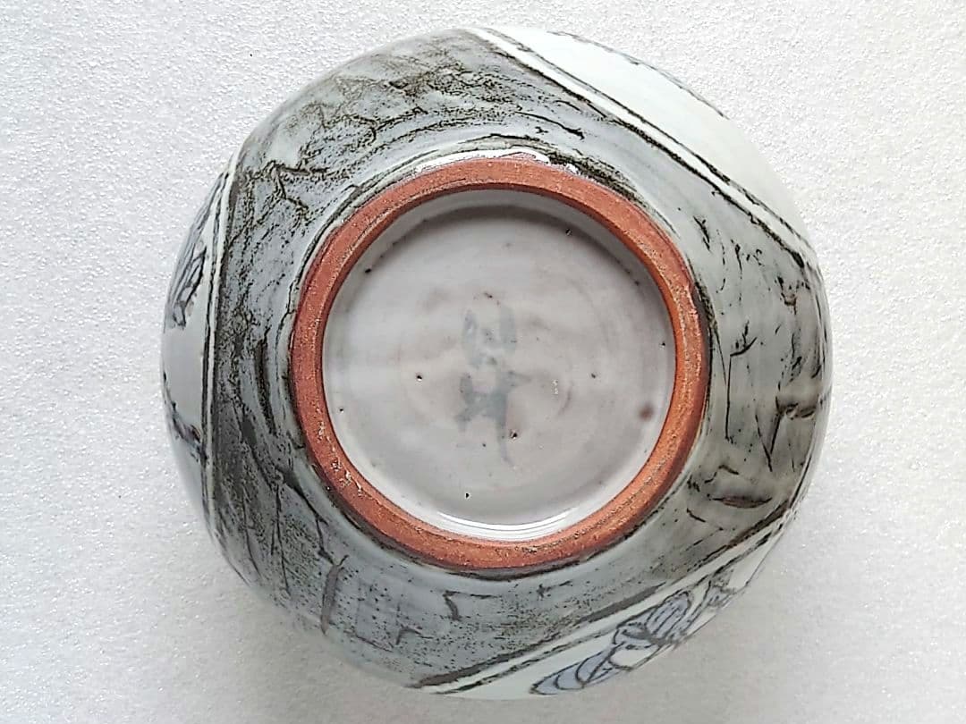 伊呂波窯:森本昇 (師.齋藤三郎)◇色絵窓絵椿木蓮牡丹文大壺:高さ約21.6