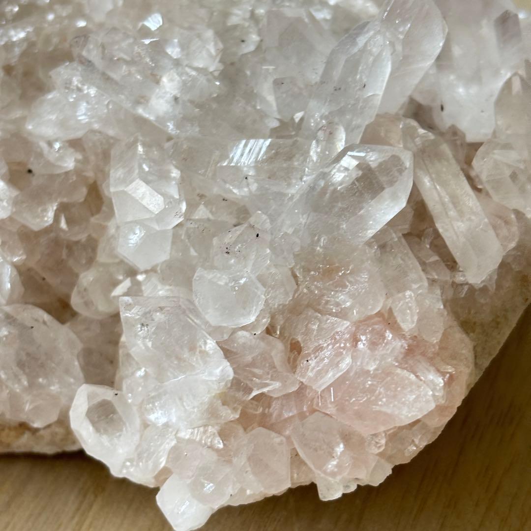 訳あり！大きめ　ピンクヒマラヤ産水晶　クラスター　1.5kg