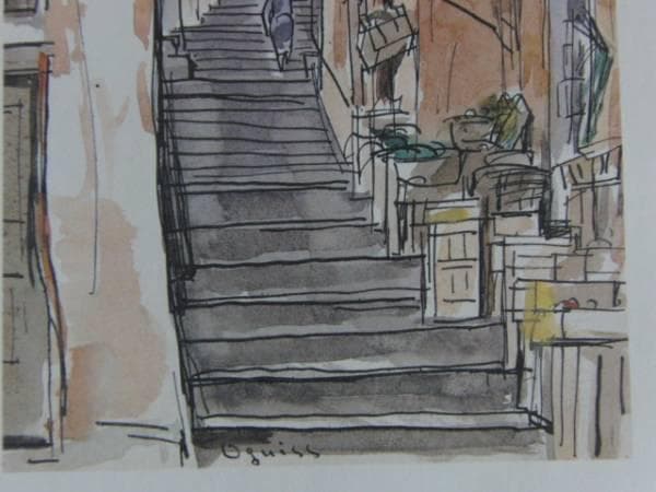 荻須 高徳/0guiss】 素描、版上サイン入り、希少、新品額装付33 - メルカリ