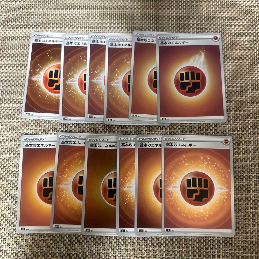 ポケモンカード 基本草炎水鋼超悪闘雷ミラーエネルギー各12枚 計96枚
