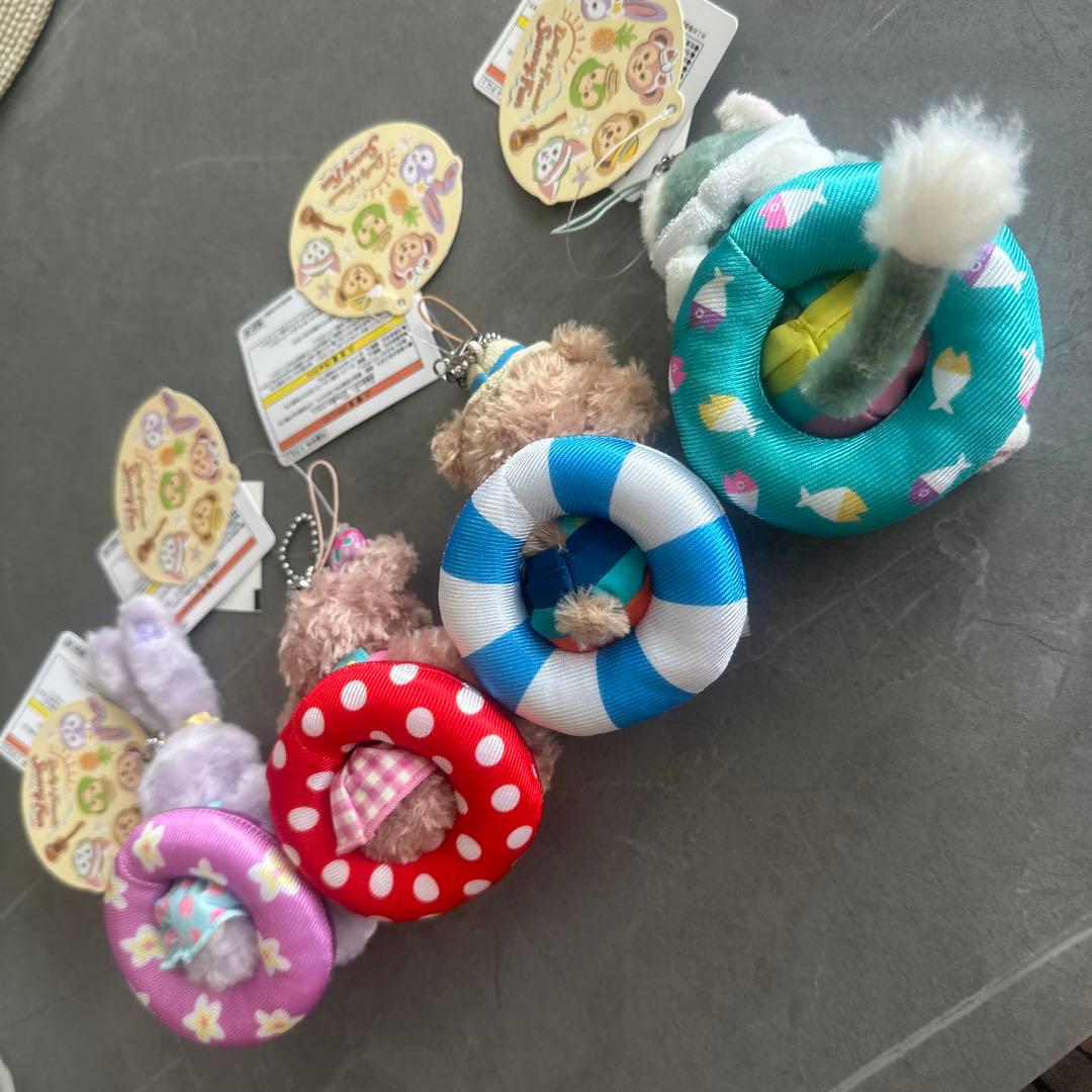 新品タグ付 東京ディズニーシー Summer fun キーチェーンセット 浮き輪