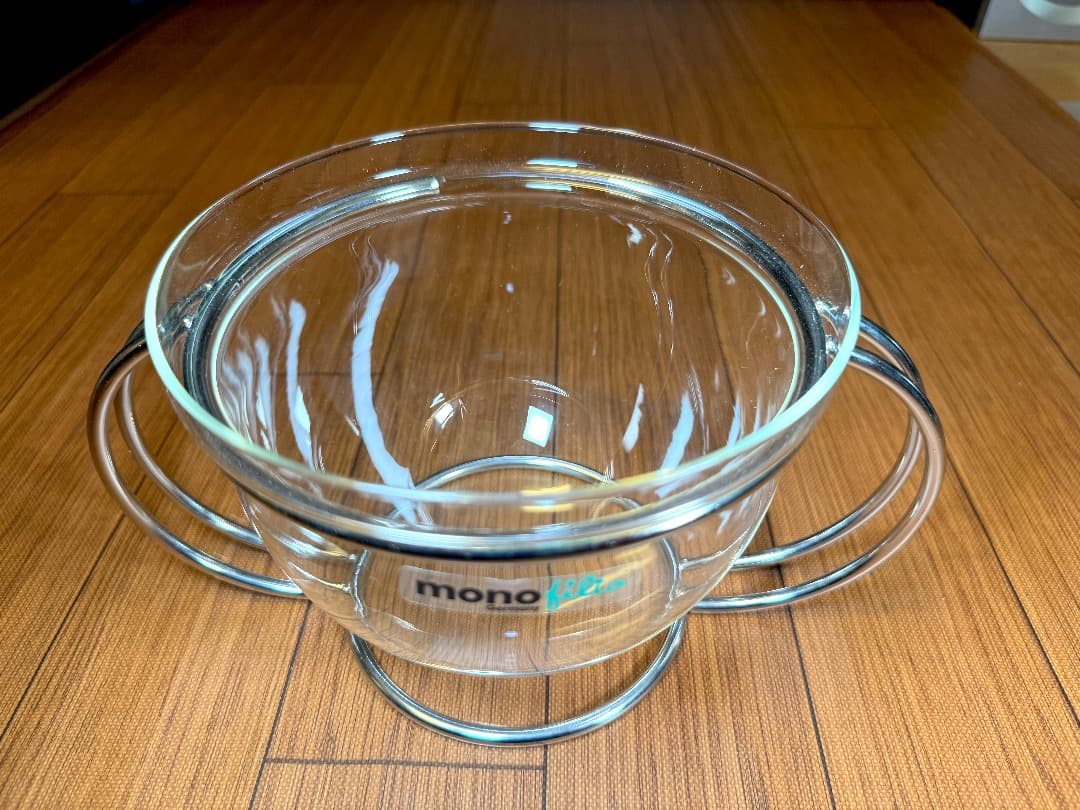 【新品】mono Filio 箱付き ガラスボウル　サラダボウル フルーツボウル