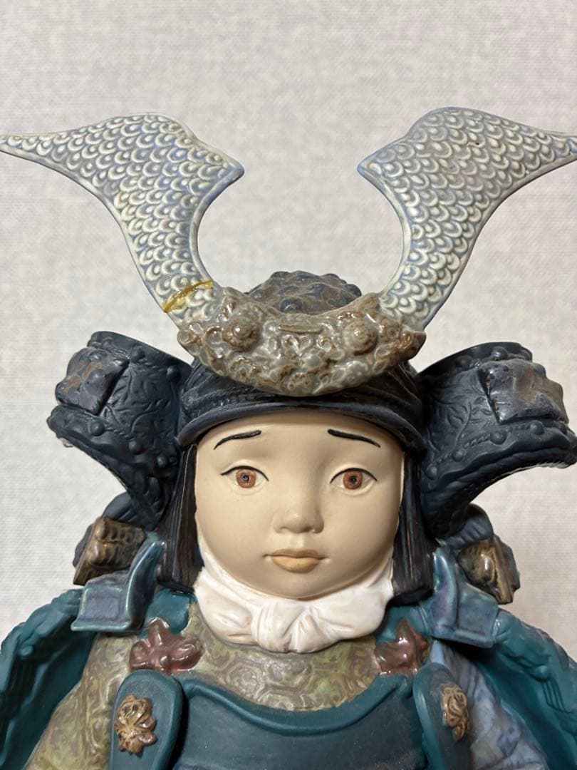 リヤドロ　若武者　五月人形　難あり