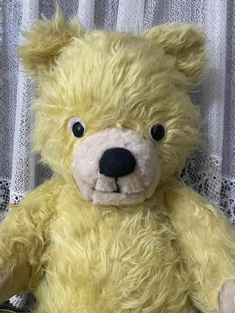 《まめ大福》アンティークベア　テディベア　ヴィンテージ　東欧　64cm