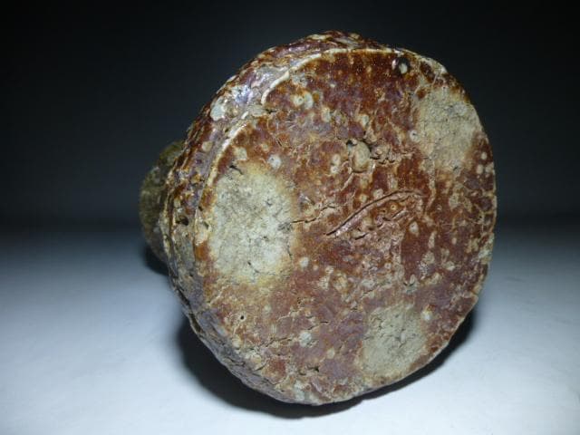 陶芸家　川喜多半泥子　信楽花入／銘「タイマイ」／共箱