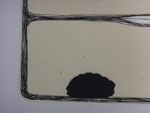 前衛美術　馬場彬　摺込みサイン『永久の景色』リトグラフ 1984年 0611H