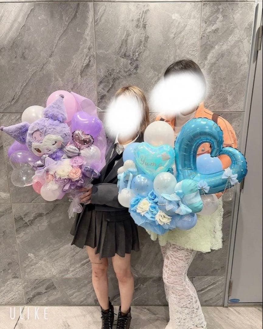 ともちゃんぬいぐるみ付きオーダーバルーンブーケ