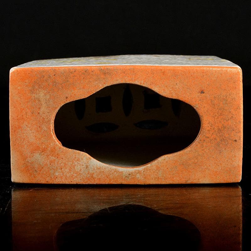 中国粉彩漢詩花鳥文香炉C6650