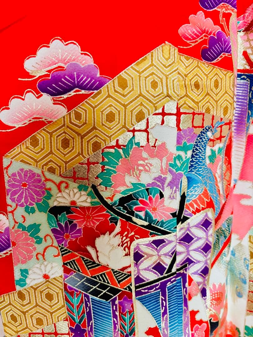 七五三 7歳女の子 正絹着物