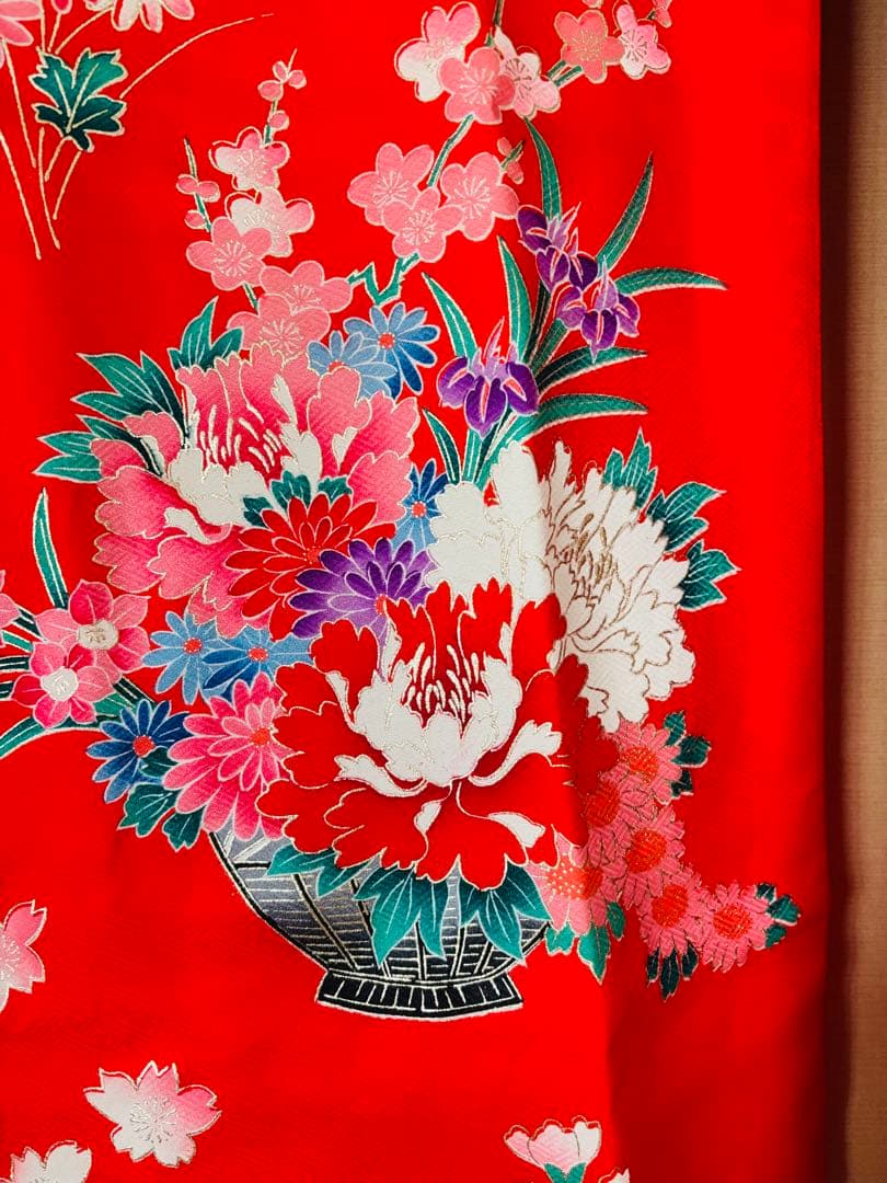 七五三 7歳女の子 正絹着物