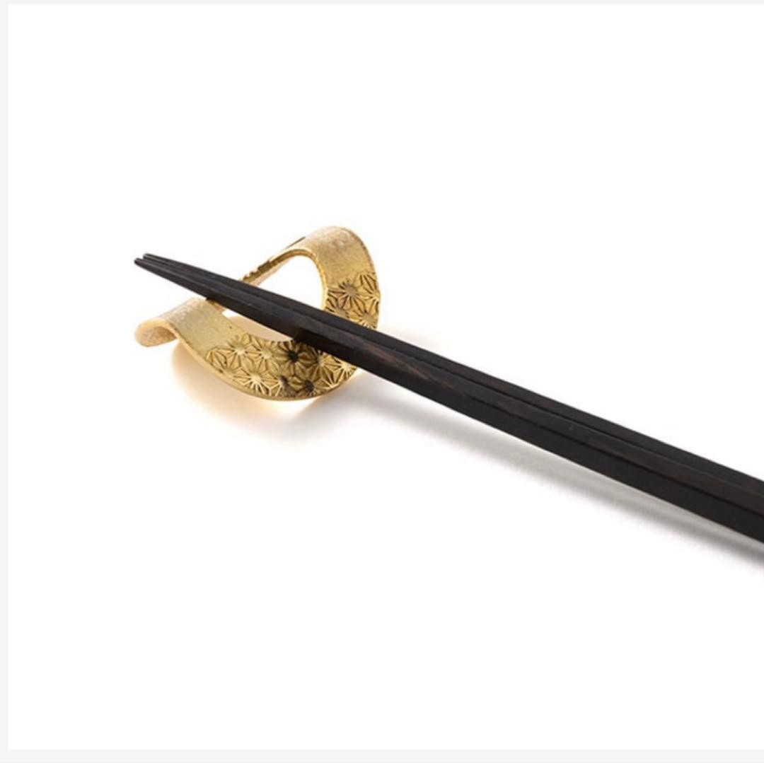 (専用)能作　箸置き　輪　ゴールド　五種セットとピアス