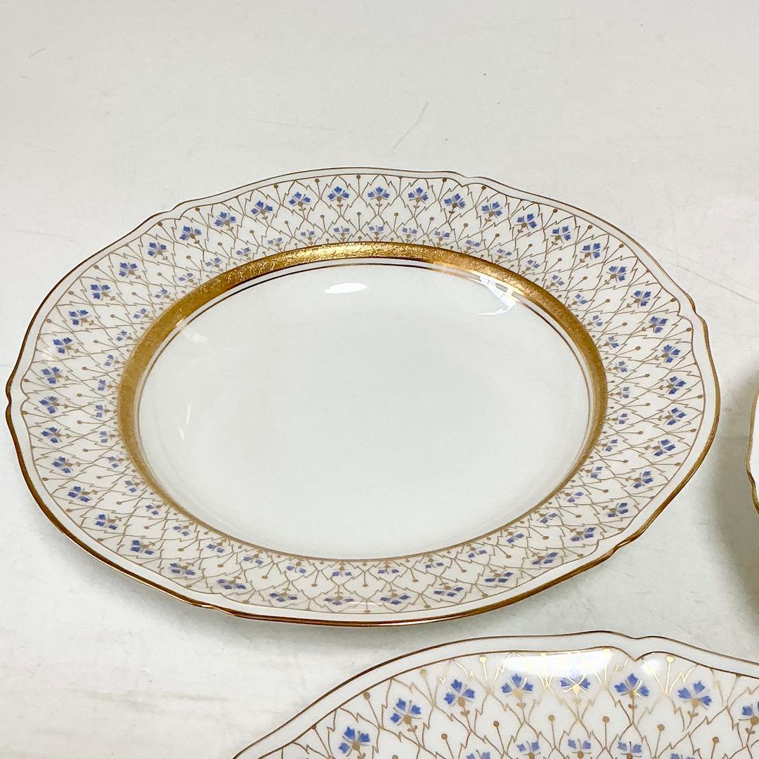 大倉陶園　スイートメモリー　スーププレート　ディナープレート　金彩金蝕