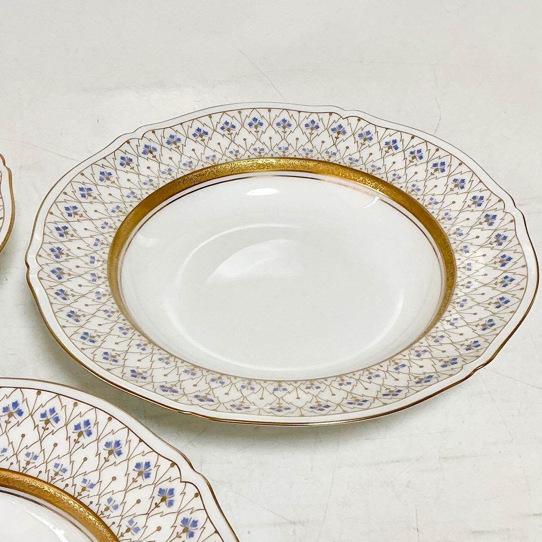 大倉陶園　スイートメモリー　スーププレート　ディナープレート　金彩金蝕