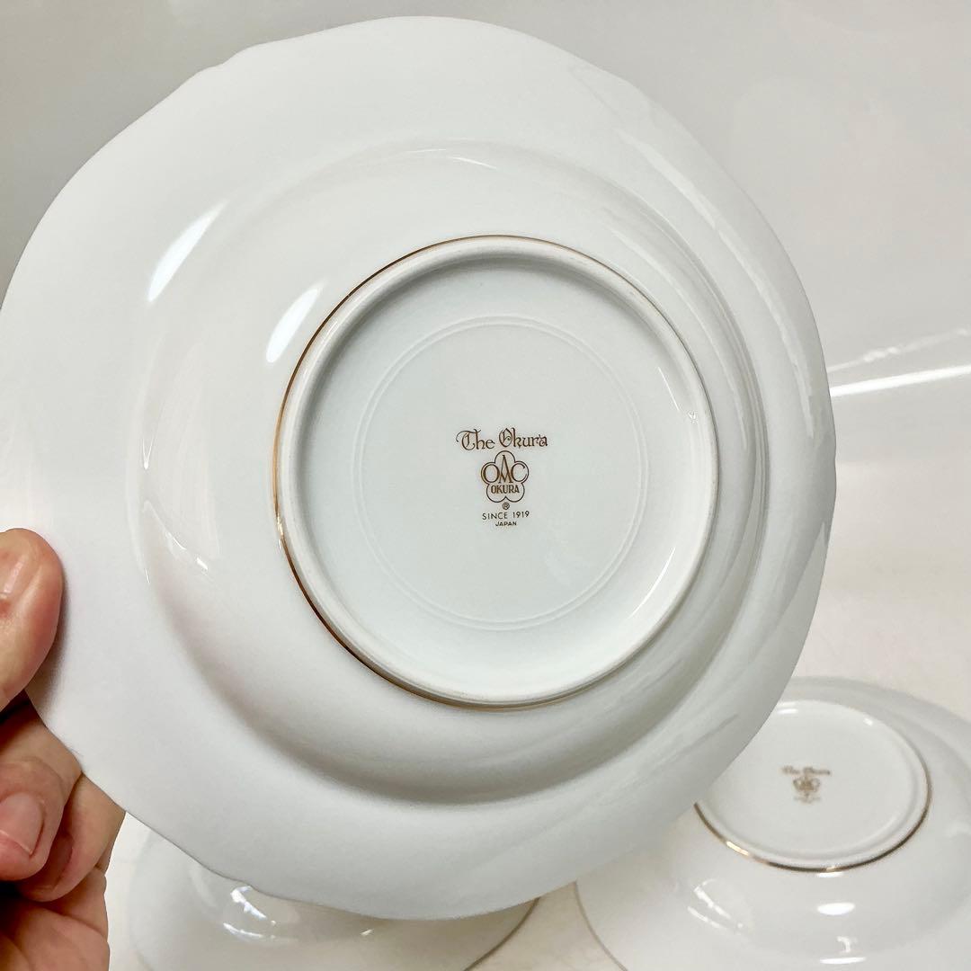 大倉陶園　スイートメモリー　スーププレート　ディナープレート　金彩金蝕