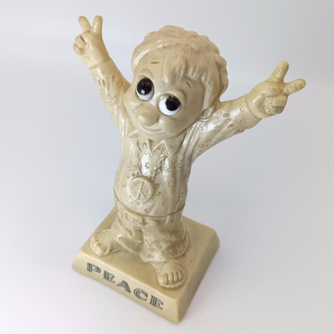 ①70's メッセージドール PEACE ピースマーク シリースカルプス