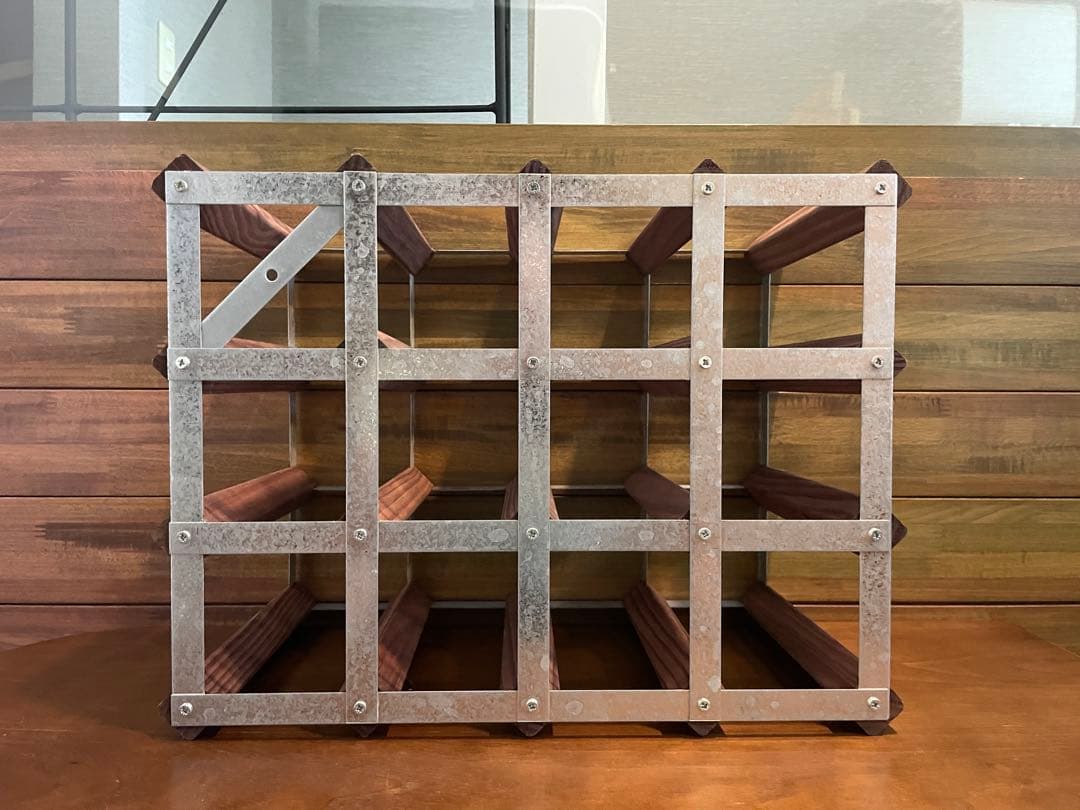 超美品■コンランショップ　オーク トラディッショナル　ワインラック 16ボトル