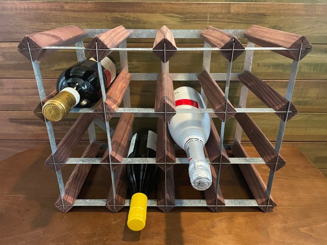 超美品■コンランショップ　オーク トラディッショナル　ワインラック 16ボトル