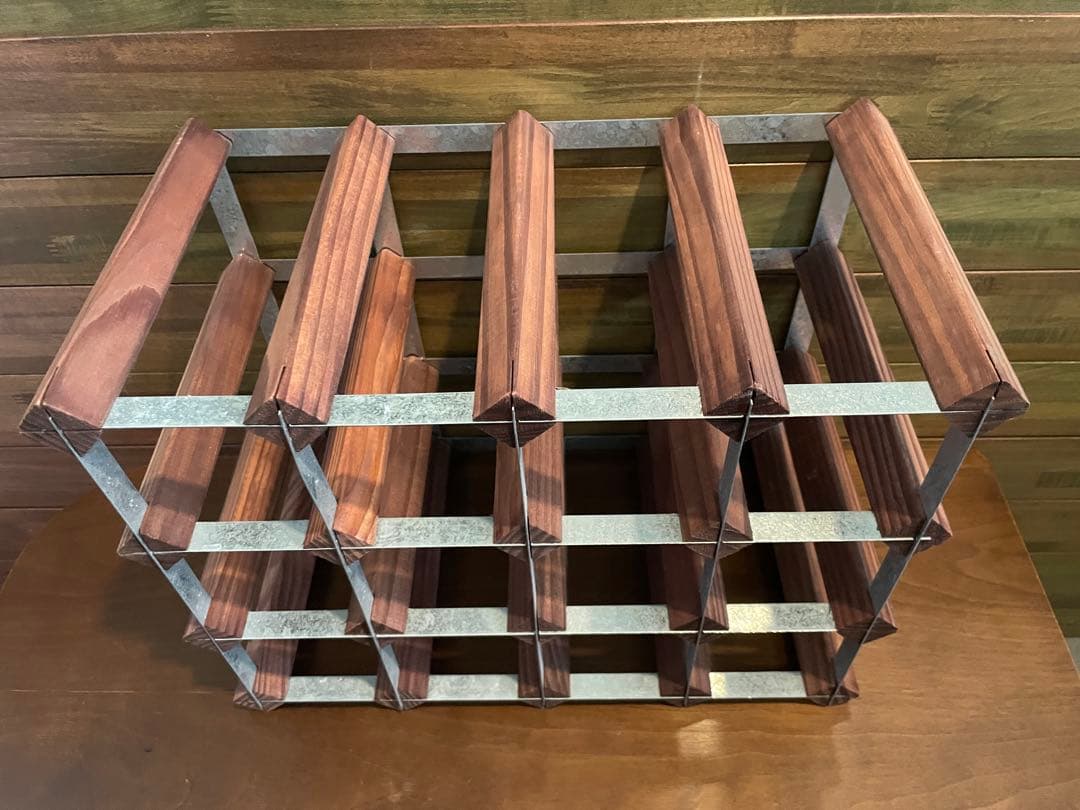 超美品■コンランショップ　オーク トラディッショナル　ワインラック 16ボトル