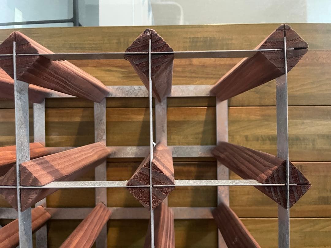 超美品■コンランショップ　オーク トラディッショナル　ワインラック 16ボトル