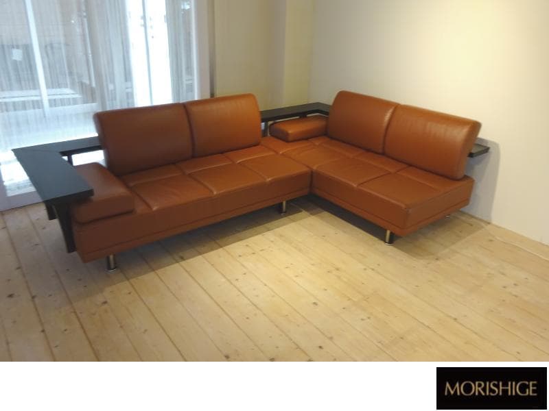 森繁/MORISHIGE　ムーンライト　コーナーソファ　本革　美品