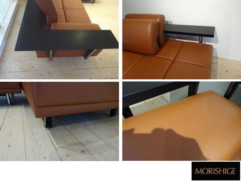 森繁/MORISHIGE　ムーンライト　コーナーソファ　本革　美品