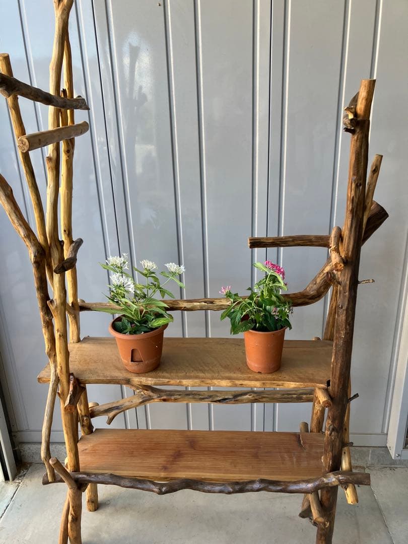 流木棚４段、ハンドメイド、取り外し自在