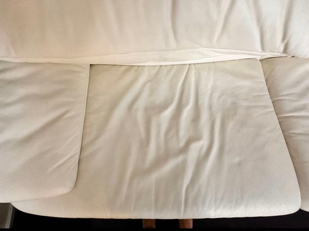 B&B Italia 本革ソファ アイボリー 3人掛け イタリア製