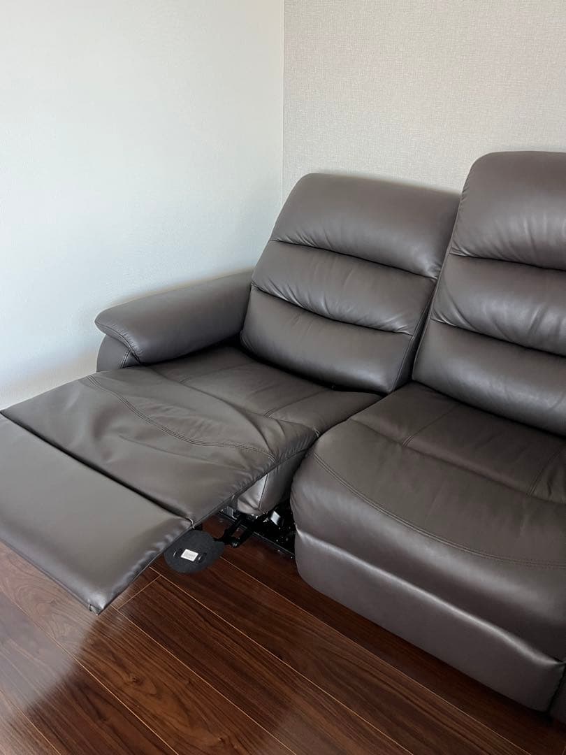 送料込み⭐️電動リクライニングソファ　ダークブラウン