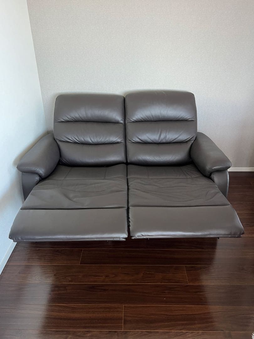 送料込み⭐️電動リクライニングソファ　ダークブラウン
