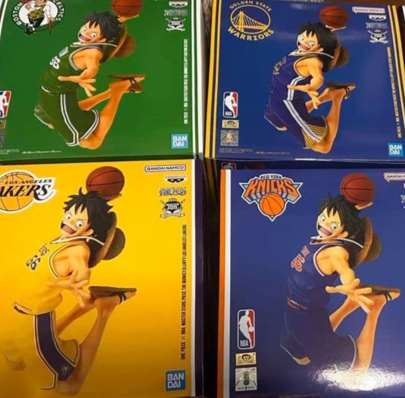 NBA ルフィ ワンピースベースショップ 4体セット - メルカリ