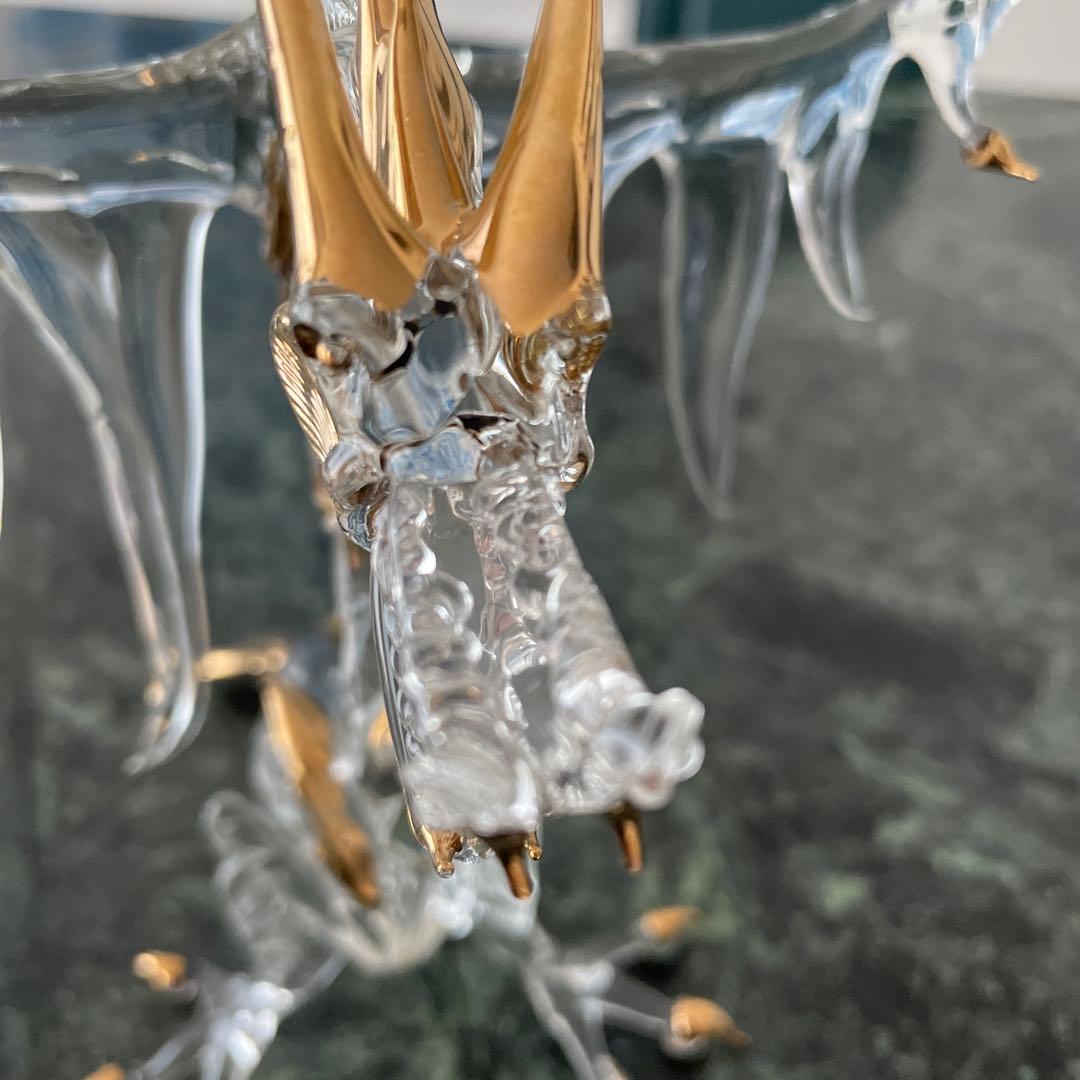 ビィンテージ ディズニーランド ガラス細工 ドラゴン - メルカリ