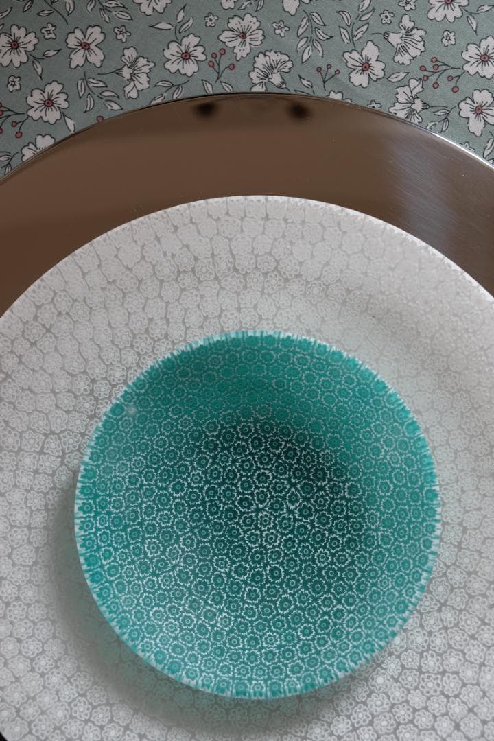 ベネチアンガラス ミルフィオリ プレート 作家 田子美紀 飯塚亜裕子 江波冨士子