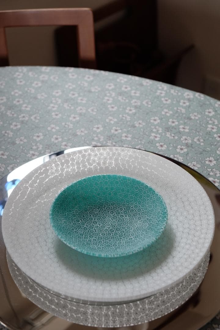 ベネチアンガラス ミルフィオリ プレート 作家 田子美紀 飯塚亜裕子 江波冨士子