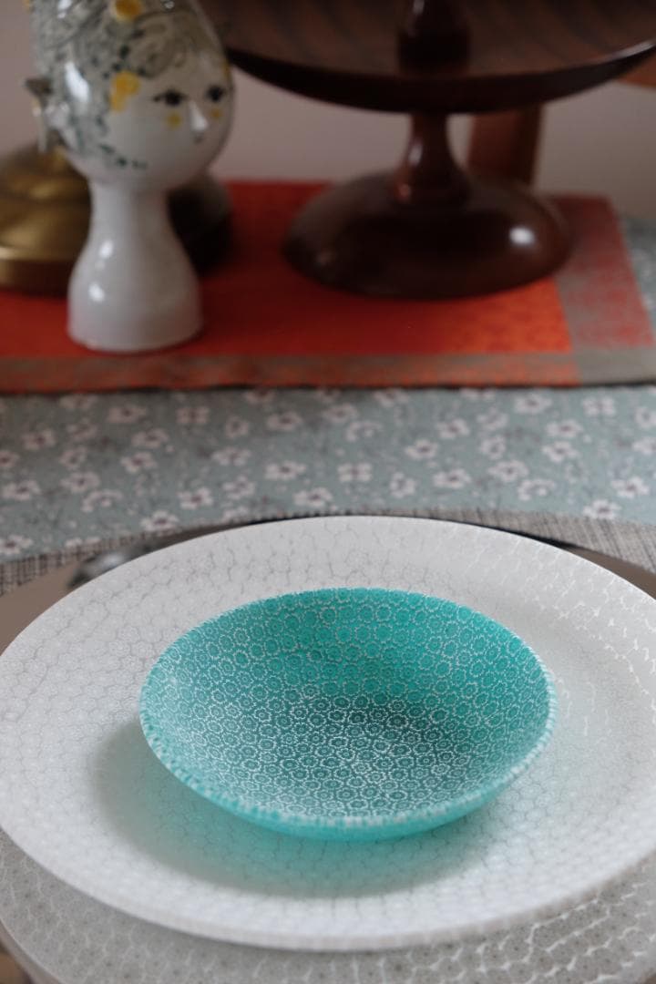 ベネチアンガラス ミルフィオリ プレート 作家 田子美紀 飯塚亜裕子 江波冨士子