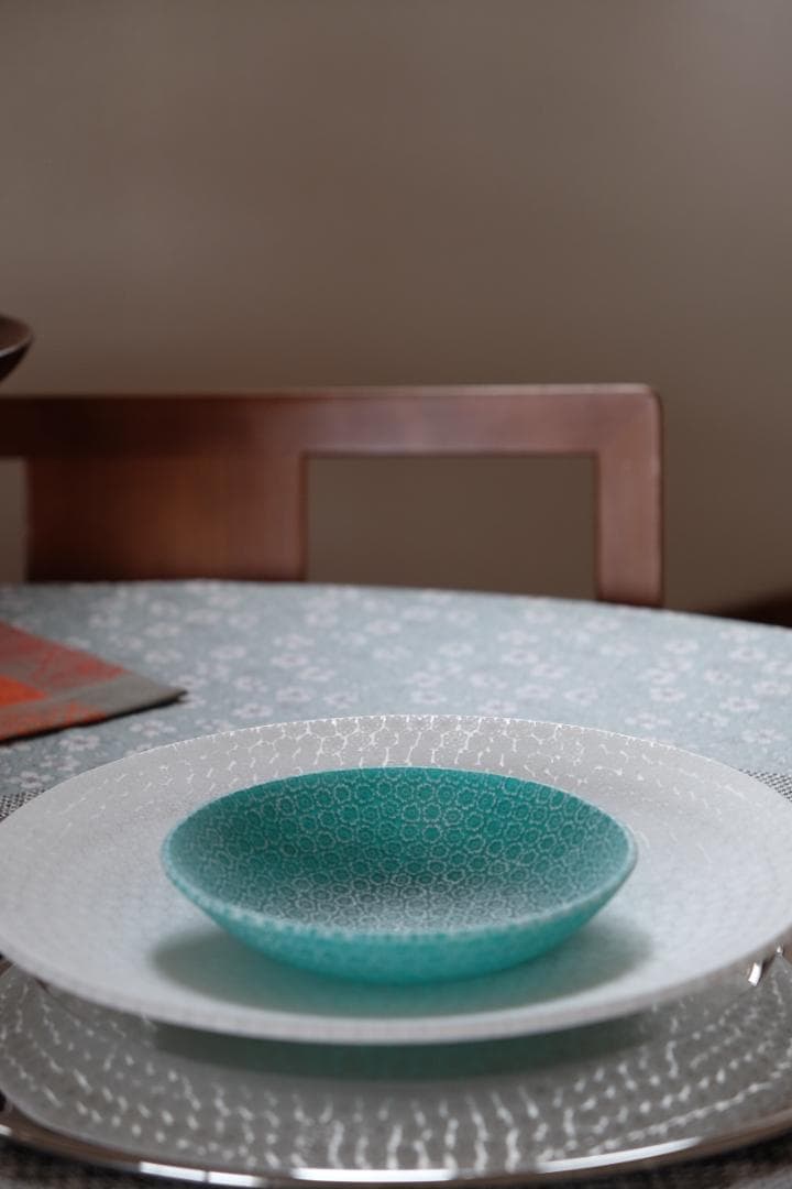 ベネチアンガラス ミルフィオリ プレート 作家 田子美紀 飯塚亜裕子 江波冨士子