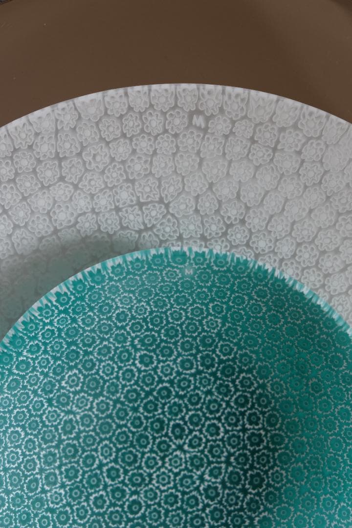 ベネチアンガラス ミルフィオリ プレート 作家 田子美紀 飯塚亜裕子 江波冨士子