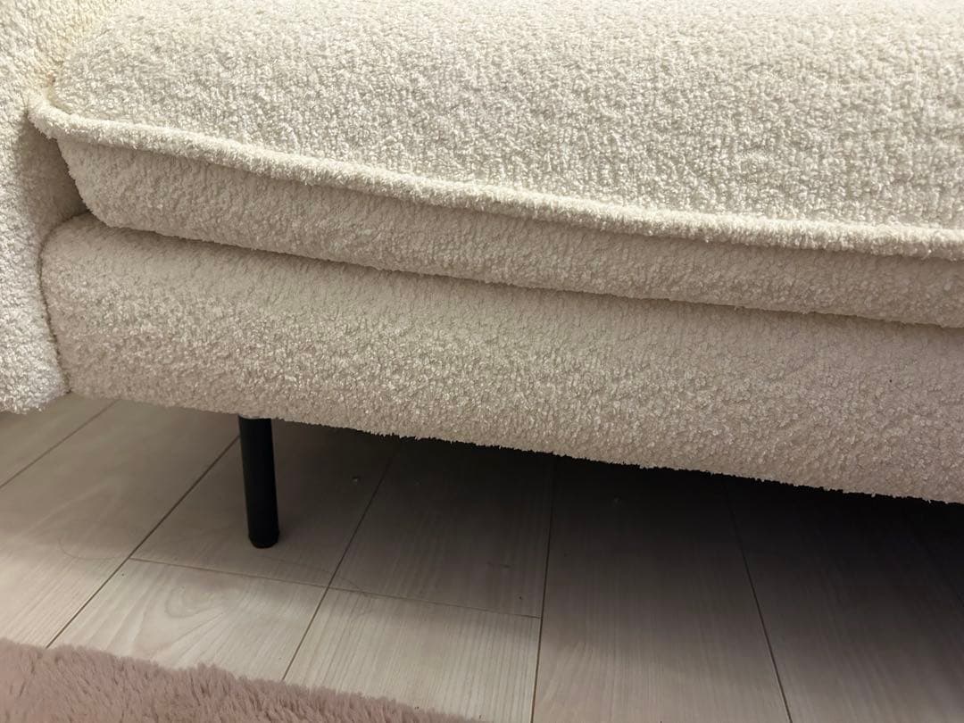 ニトリ 3人用布張りソファ VS03 WH