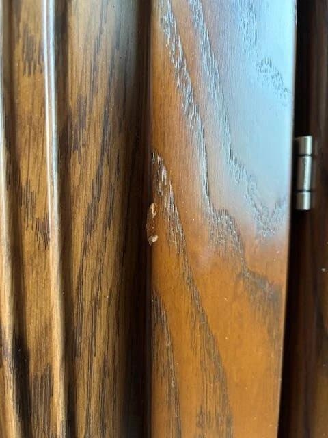 【送料込88,000円】大型　木製キャビネット ガラス扉 美品