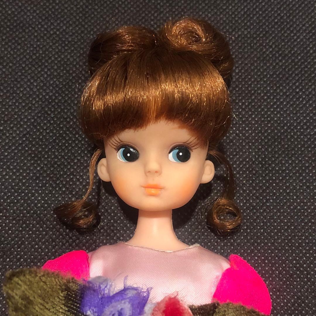 ☆アップヘア 初代リカちゃん 人形☆ オリジナルロングドレス ピンク