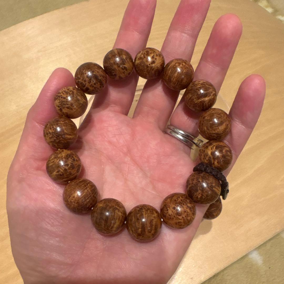 15mm 崖柏（ヤーバイ）崖柏 天然木 ブレスレット